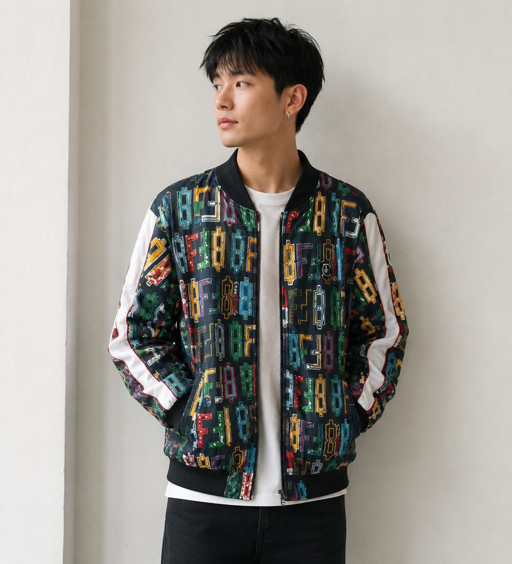 Born Fly Anytown Full Zip Streetwear Windbreaker Jacket Navy Size 2X